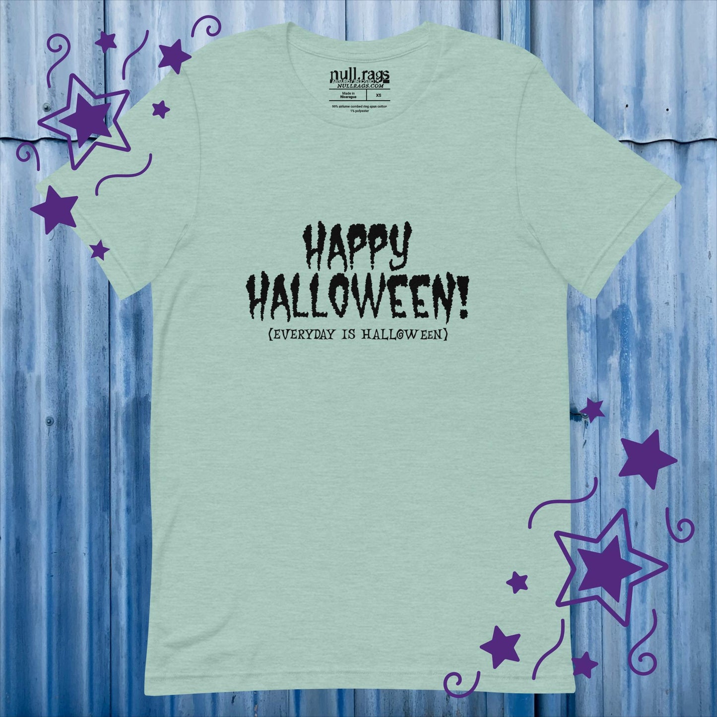 Embrace the Spookiness: 'Happy Halloween (Every Day is Halloween)' Unisex Tee in Creepy Fonts