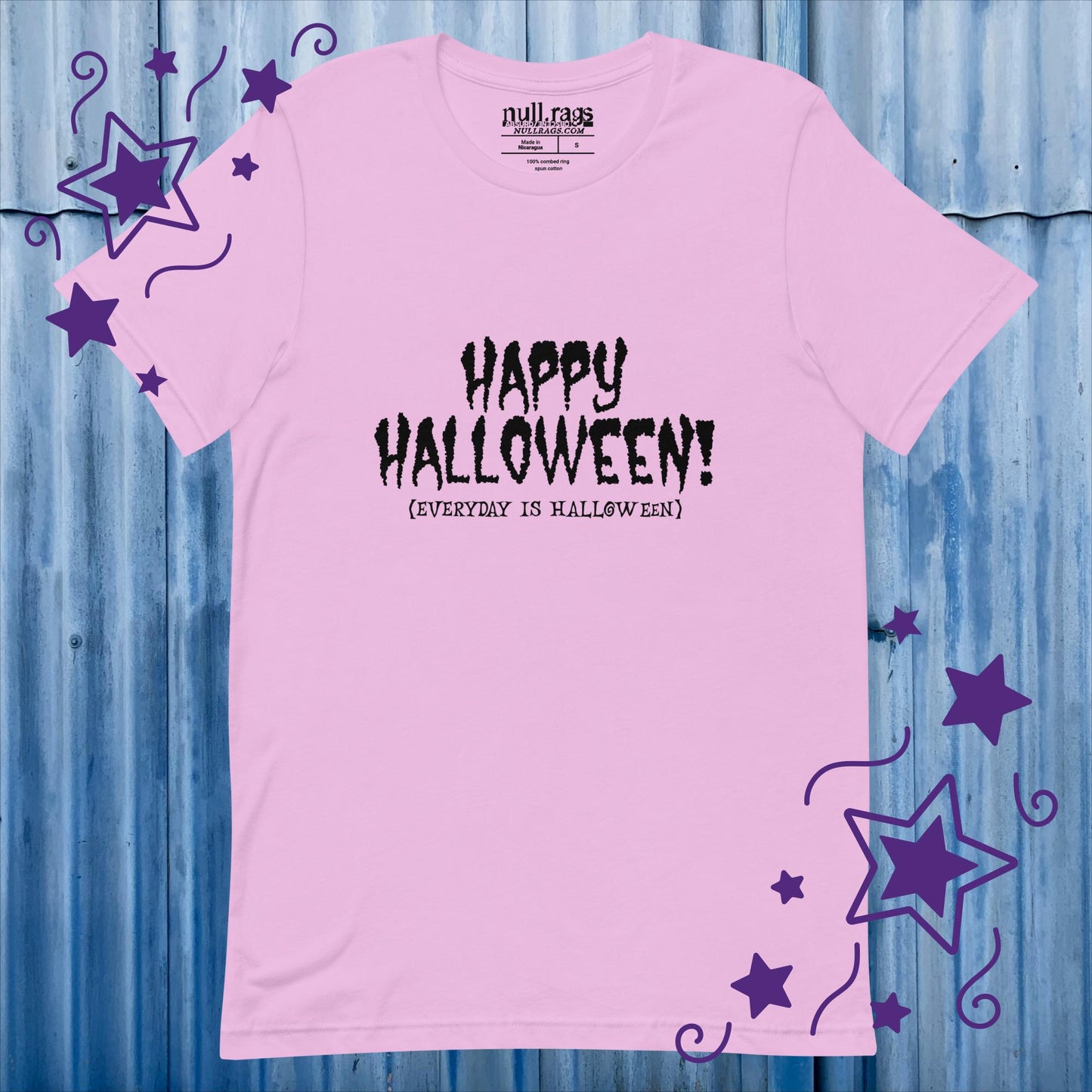 Embrace the Spookiness: 'Happy Halloween (Every Day is Halloween)' Unisex Tee in Creepy Fonts