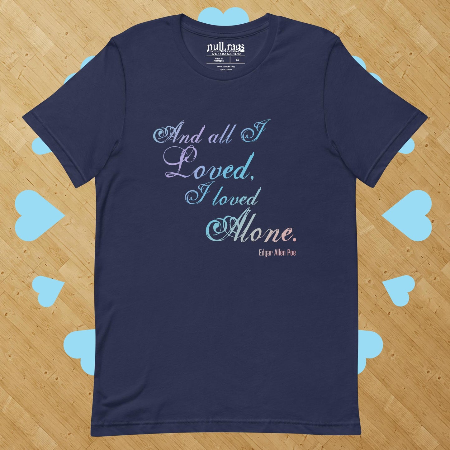 Solitude Reverie: Edgar Allan Poe Quote Unisex Tee