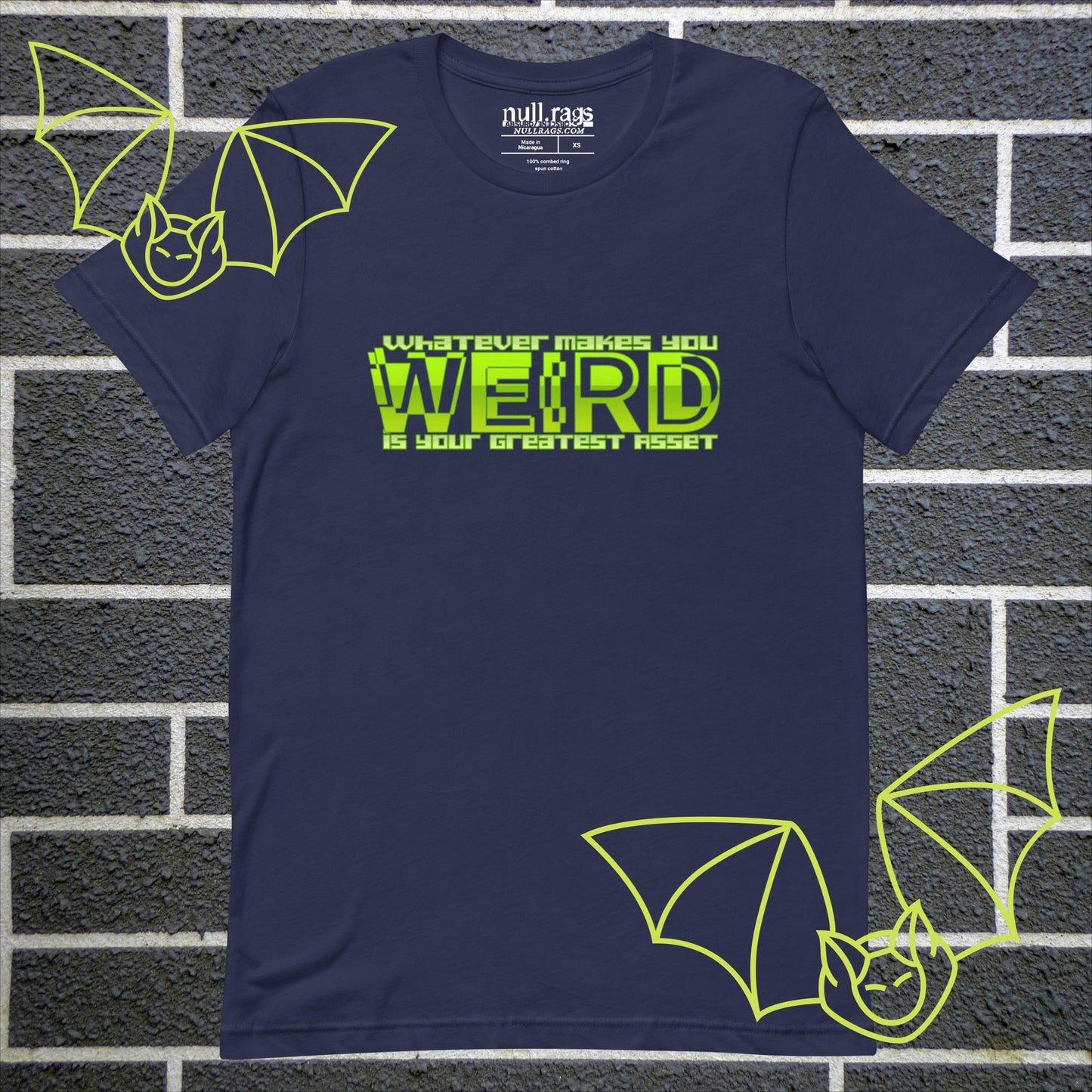 Embrace Your Quirks: 'What Makes You Weird Is Your Greatest Asset' Unisex Tee - Stand Out in Neon Green