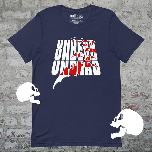 "Undead Undead Undead" Unisex T-Shirt – Bauhaus Quote, Queer-Owned, Punk Design, Sizes XS-5XL