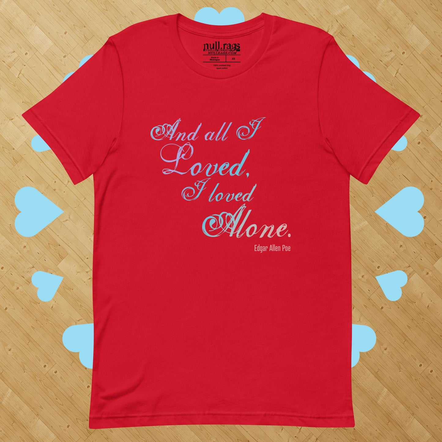 Solitude Reverie: Edgar Allan Poe Quote Unisex Tee