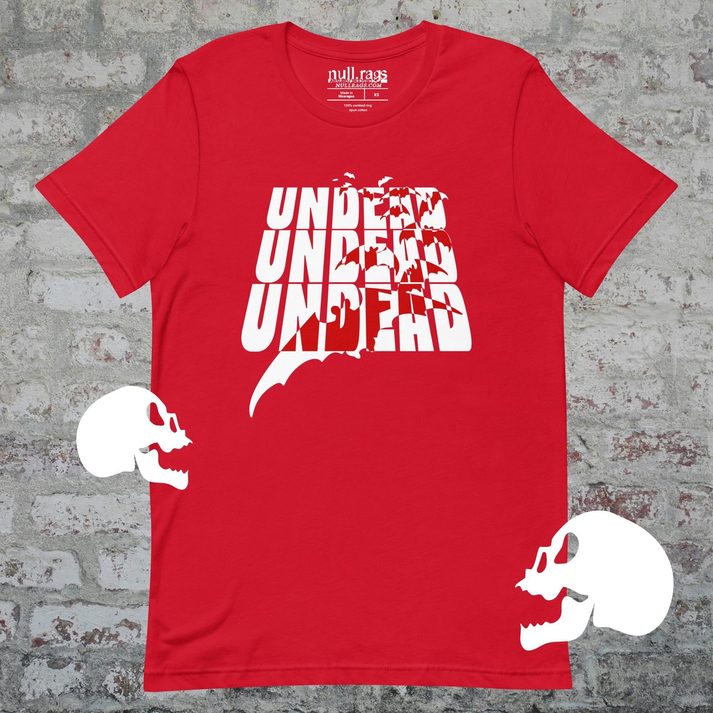 "Undead Undead Undead" Unisex T-Shirt – Bauhaus Quote, Queer-Owned, Punk Design, Sizes XS-5XL