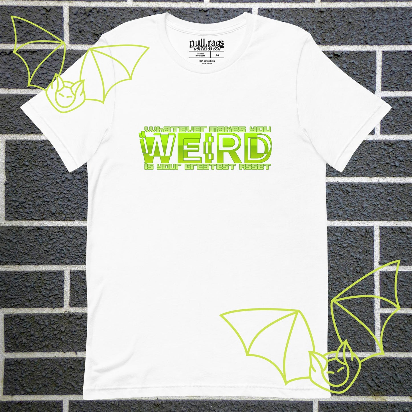 Embrace Your Quirks: 'What Makes You Weird Is Your Greatest Asset' Unisex Tee - Stand Out in Neon Green