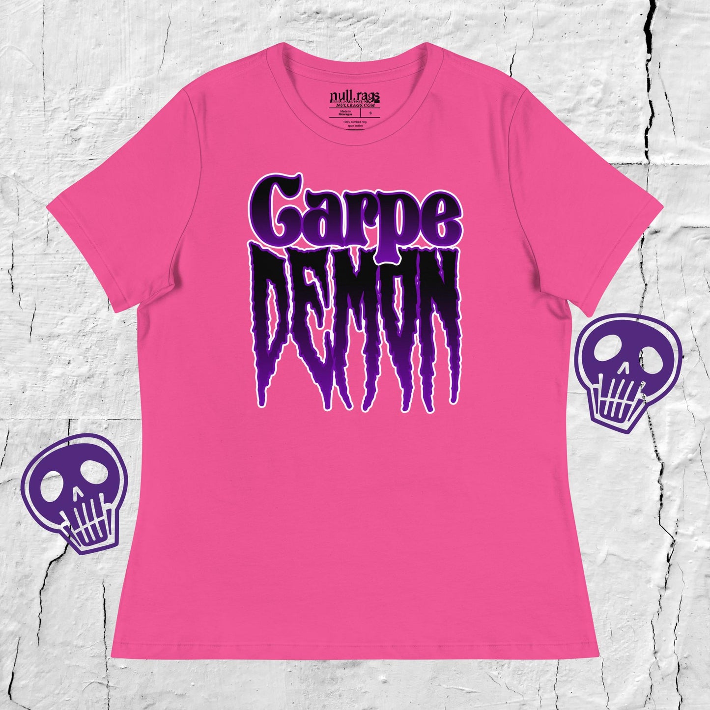 Shadowed Secrets: Carpe Demon Femme Fit T-Shirt