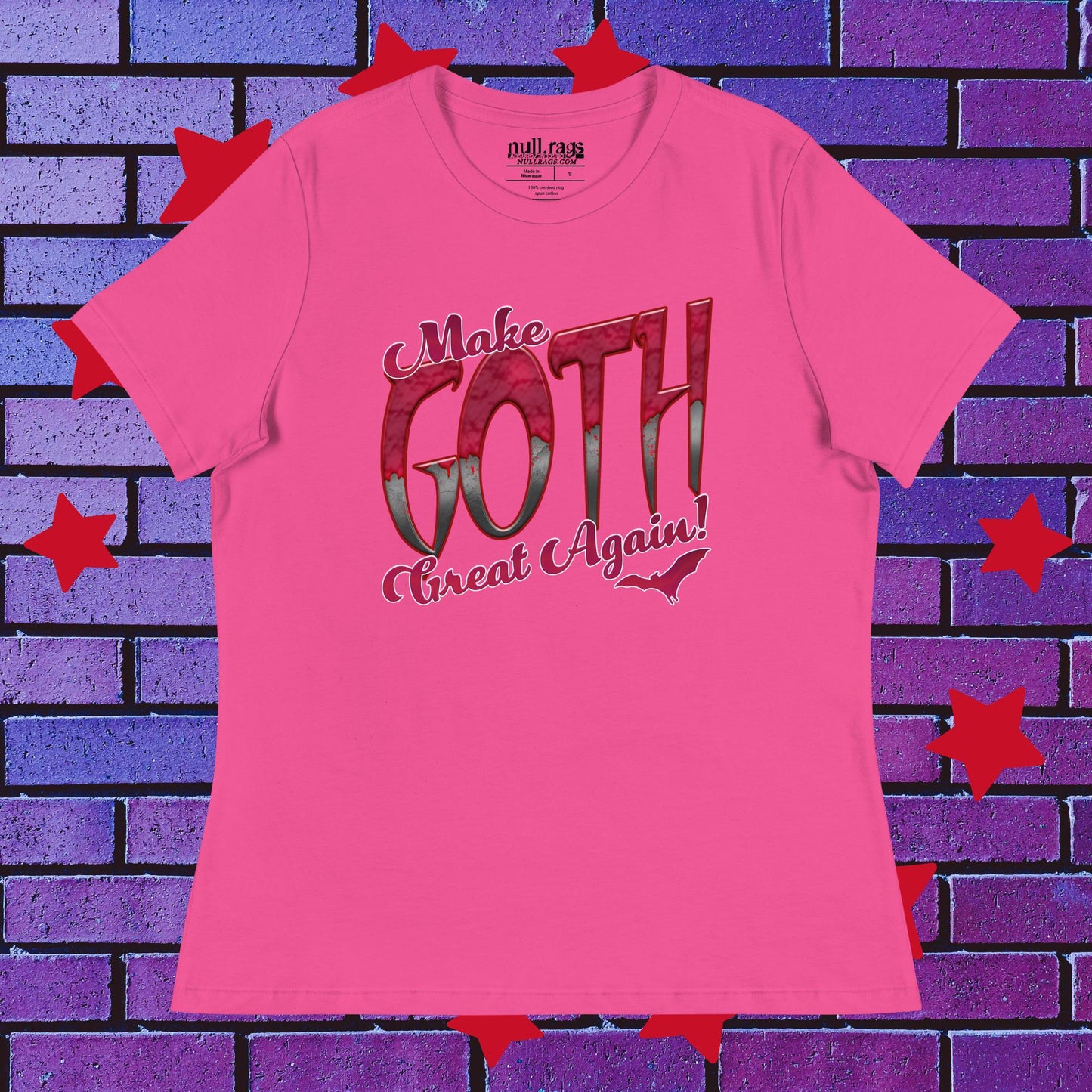 Revive Gothic Glamour: 'Make Goth Great Again' Femme Fit Tee