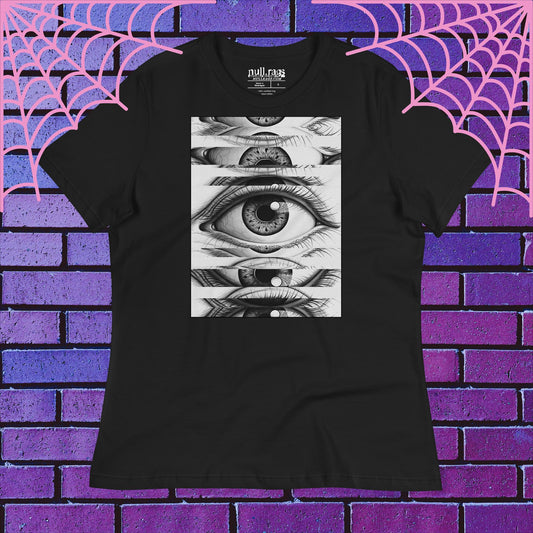 Fractal Eye Femme Fit Tee: See Beyond the Ordinary