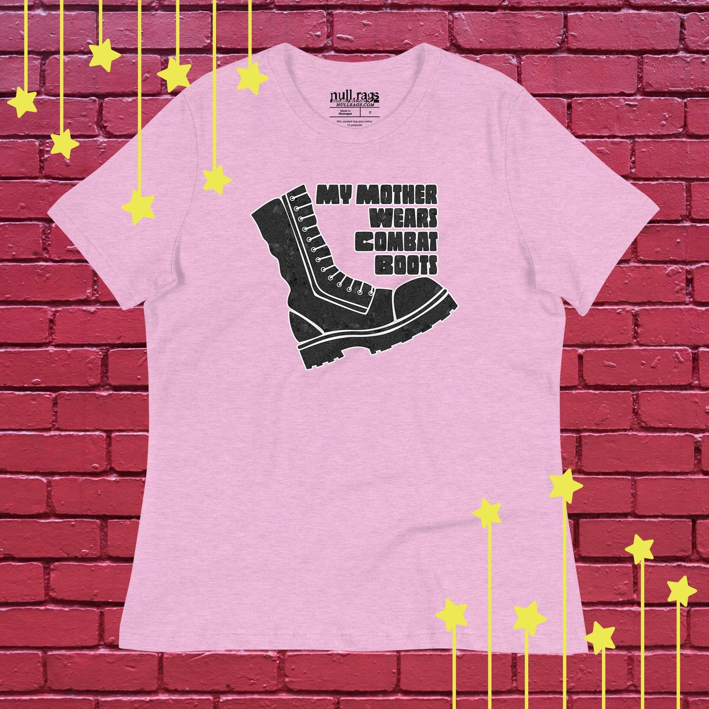 "My Mother Wears Combat Boots" Femme Fit Rebellion Tee