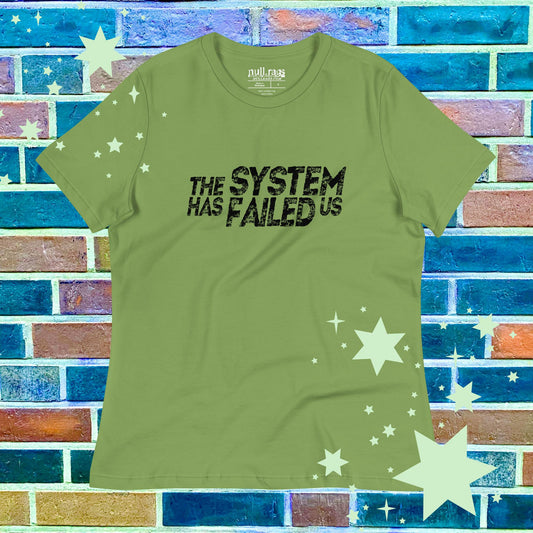 "System Failure" Femme Fit T-Shirt | Extended Sizes up to 3XL