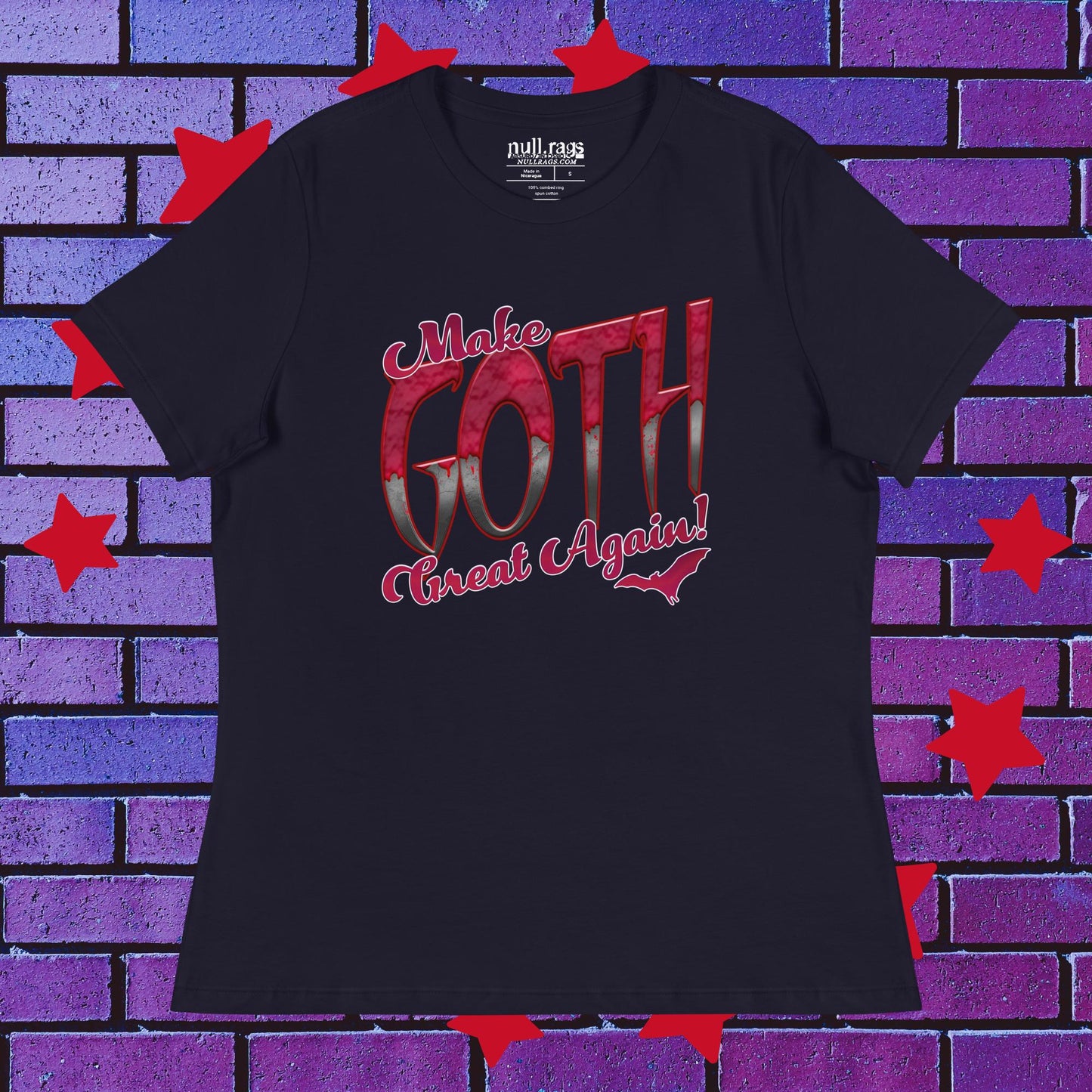 Revive Gothic Glamour: 'Make Goth Great Again' Femme Fit Tee